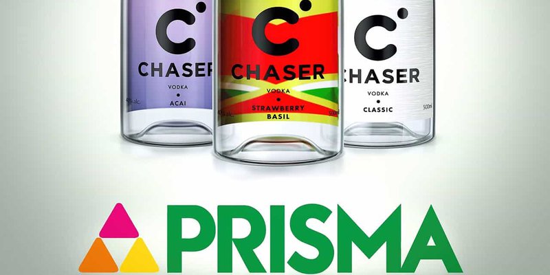 Акция на алкогольные напитки CHASER в магазинах PRISMA